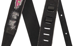 Curea chitară Fender x Wrangler Ripped Denim Black