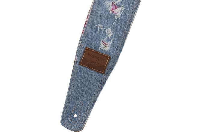 Curea chitară Fender x Wrangler Ripped Denim Indigo