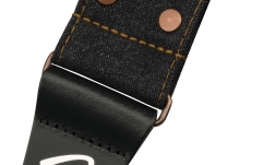 Curea chitară Fender x Wrangler Riveted Denim Strap Black