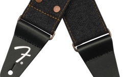 Curea chitară Fender x Wrangler Riveted Denim Strap Black