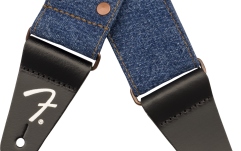 Curea chitară Fender  x Wrangler Riveted Denim Strap Indigo