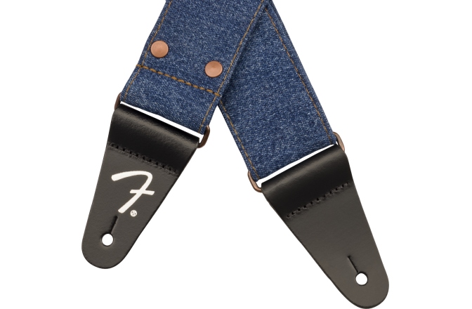Curea chitară Fender  x Wrangler Riveted Denim Strap Indigo