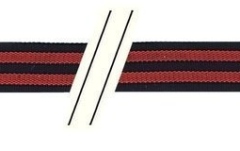 Curea chitară Gewa F&S Cotton Edition Negru/roșu