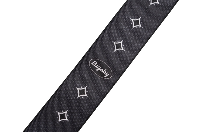 Curea chitară Gretsch Guitars Bigsby Star Graphic Strap Black 2"
