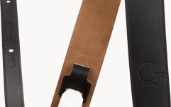 Curea chitară Gretsch Guitars G Brand Leather Strap Black 2.5"