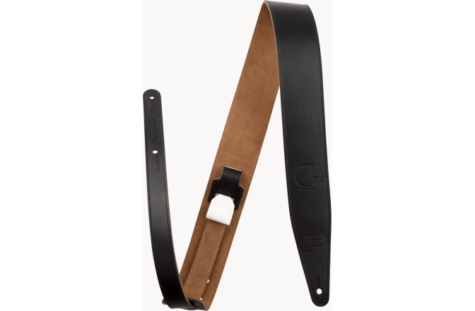 Curea chitară Gretsch Guitars G Brand Leather Strap Black 2.5"
