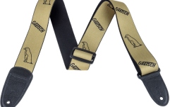 Curea chitară Gretsch Guitars Gold Penguins Strap Black