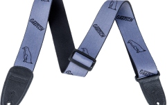 Curea chitară Gretsch Guitars Gray Penguins Strap Black
