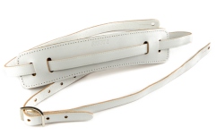 Curea chitară Gretsch Guitars Vintage Leather Guitar Strap Vintage White