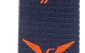 Curea chitară Gretsch Wing Logo Pattern Strap Black with Orange Logos