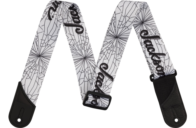 Curea chitară Jackson Cracked Mirror Strap White 2"