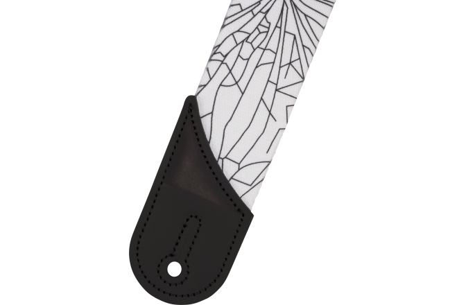 Curea chitară Jackson Cracked Mirror Strap White 2"