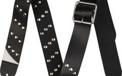 Curea chitară Jackson Diagonal Stud Leather Strap Black 2.5"