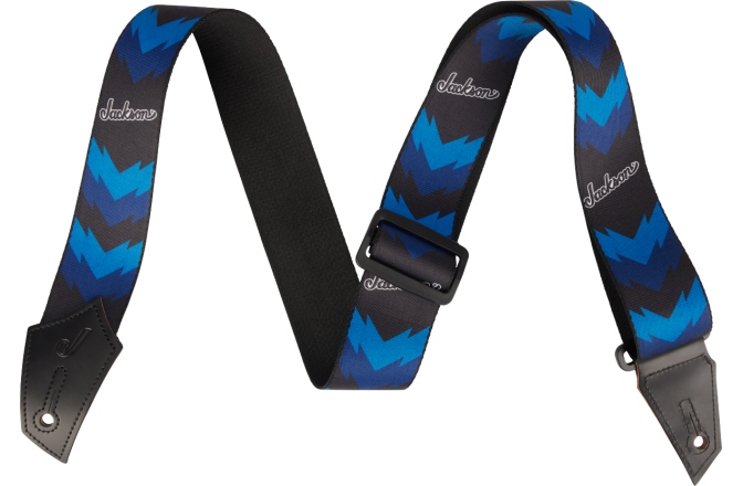 Curea chitară Jackson Double V Pattern Black/ Blue