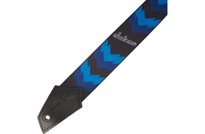 Curea chitară Jackson Double V Pattern Black/ Blue