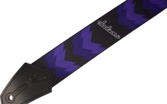 Curea chitară Jackson Double V Pattern Black/ Purple