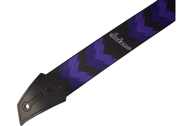 Curea chitară Jackson Double V Pattern Black/ Purple