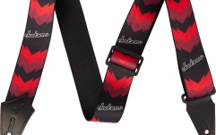 Curea chitară Jackson Double V Pattern Black/ Red