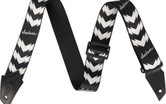 Curea chitară Jackson Double V Pattern Black/ White