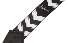 Curea chitară Jackson Double V Pattern Black/ White