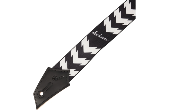 Curea chitară Jackson Double V Pattern Black/ White