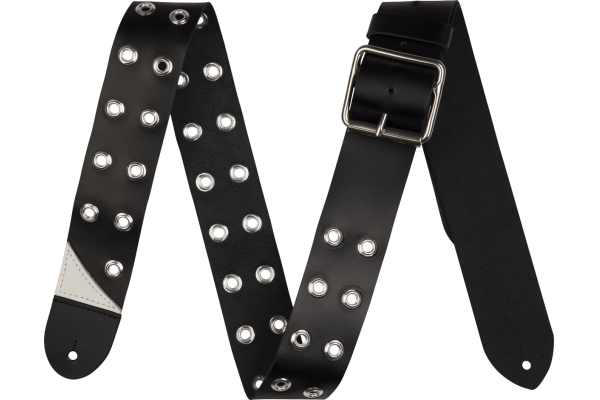 Grommet Leather Strap Black 2.5" Grommet Leather Strap Black 2.5"