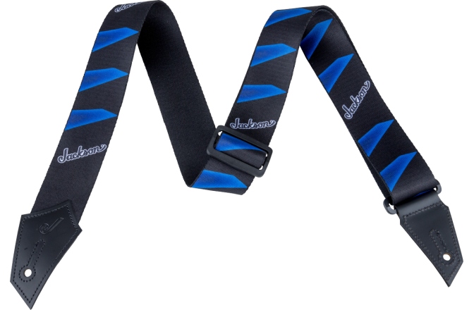 Curea chitară Jackson Headstock Pattern Black/ Blue