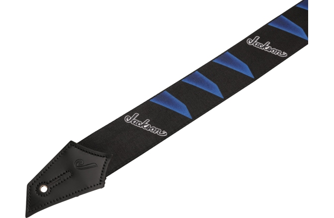 Curea chitară Jackson Headstock Pattern Black/ Blue