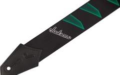 Curea chitară Jackson Headstock Pattern Black/ Green