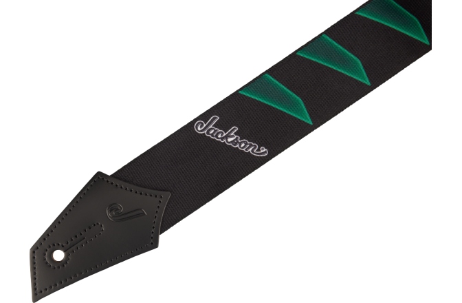 Curea chitară Jackson Headstock Pattern Black/ Green