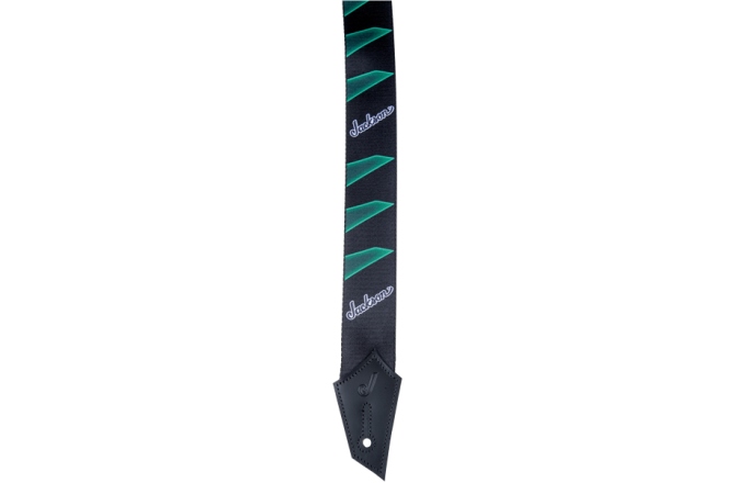 Curea chitară Jackson Headstock Pattern Black/ Green