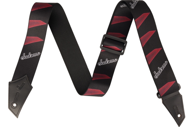 Curea chitară Jackson Headstock Pattern Black/ Red