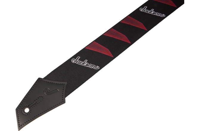 Curea chitară Jackson Headstock Pattern Black/ Red