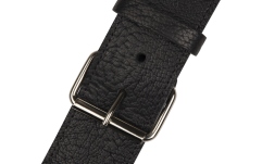Curea chitară Jackson Shark Fin Leather Strap Black and White 2"