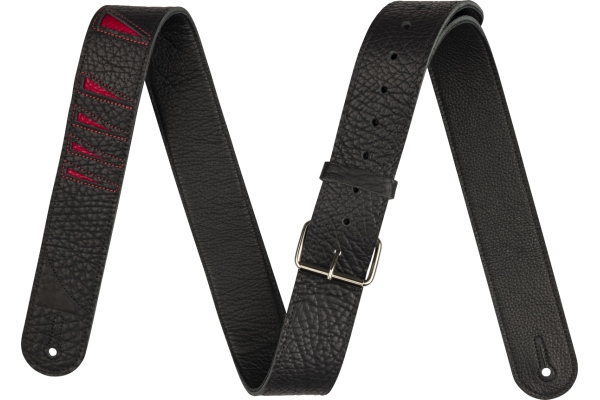 Shark Fin Leather Strap Red and Black 2" Shark Fin Leather Strap Red and Black 2"