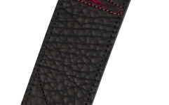 Curea chitară Jackson Shark Fin Leather Strap Red and Black 2"