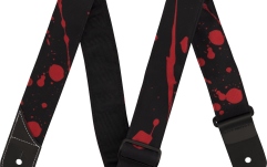Curea chitară Jackson Splatter Strap Black and Red 2"