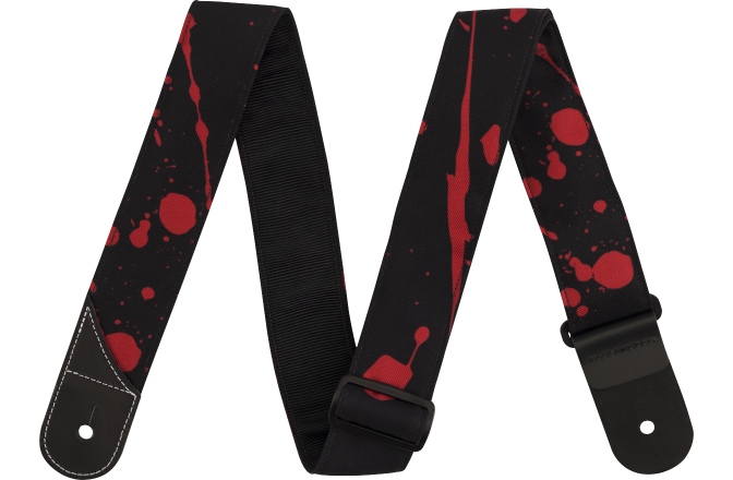 Curea chitară Jackson Splatter Strap Black and Red 2"