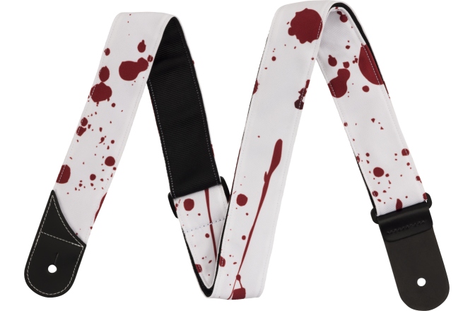 Curea chitară Jackson Splatter Strap White and Red 2"
