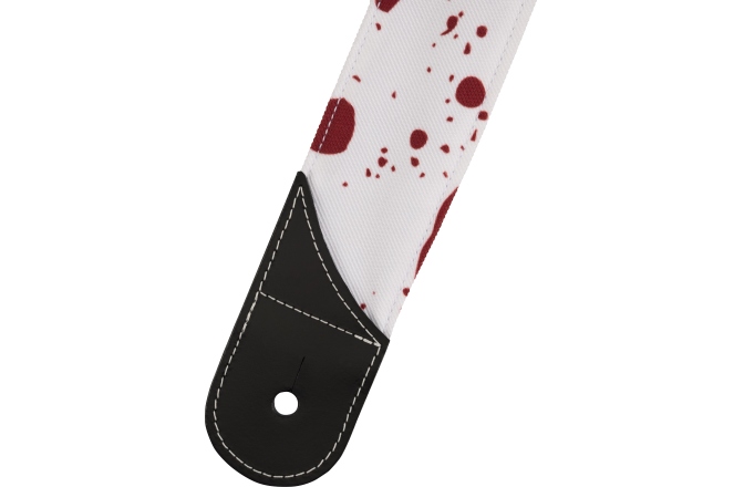 Curea chitară Jackson Splatter Strap White and Red 2"