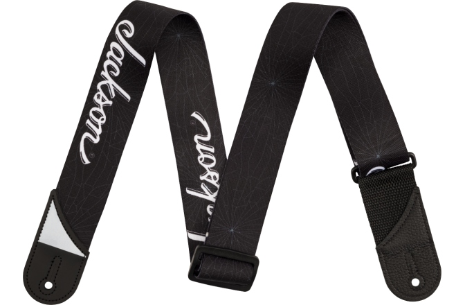 Curea chitară Jackson White Logo Strap Black 2"