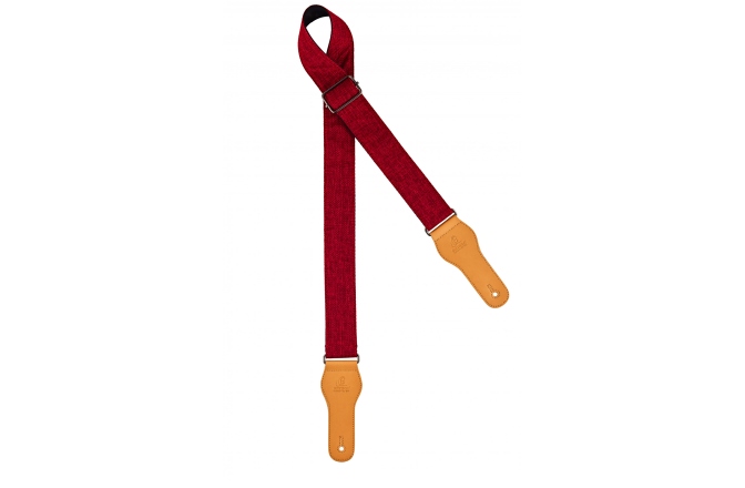 Curea chitară Ortega Cotton guitar strap - burgundy
