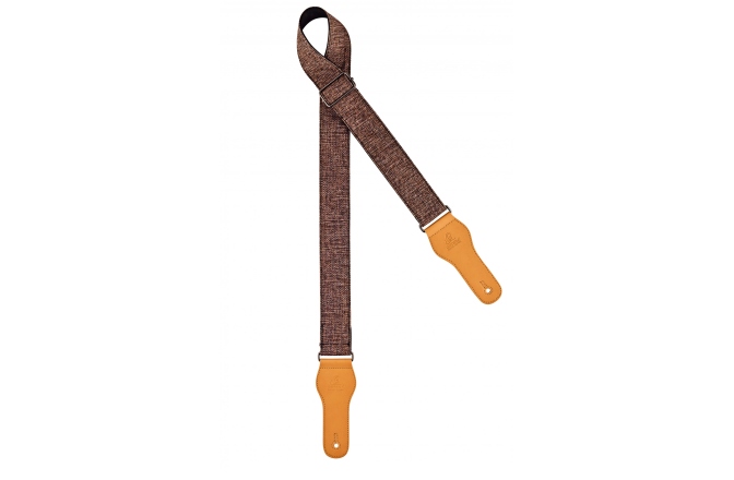 Curea chitară Ortega Cotton guitar strap - grey/brown