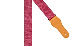 Curea chitară Ortega Denim guitar strap - pink