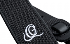 Curea chitară Ortega Genuine Leather Strap Black Braid OSCU-4