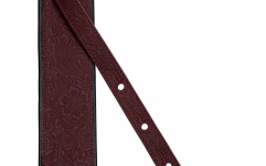 Curea chitară Ortega Genuine Leather Strap - Byzantine Bordeaux