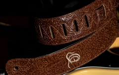 Curea chitară Ortega Genuine Leather Strap - Byzantine Brown