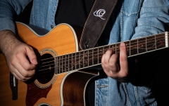 Curea chitară Ortega Genuine Leather Strap - Roman Marble
