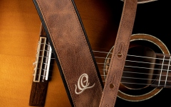 Curea chitară  Ortega Genuine Leather Strap - Vintage Cognac