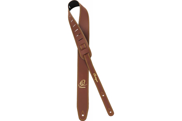 Guitarstrap Smooth Leather Brown